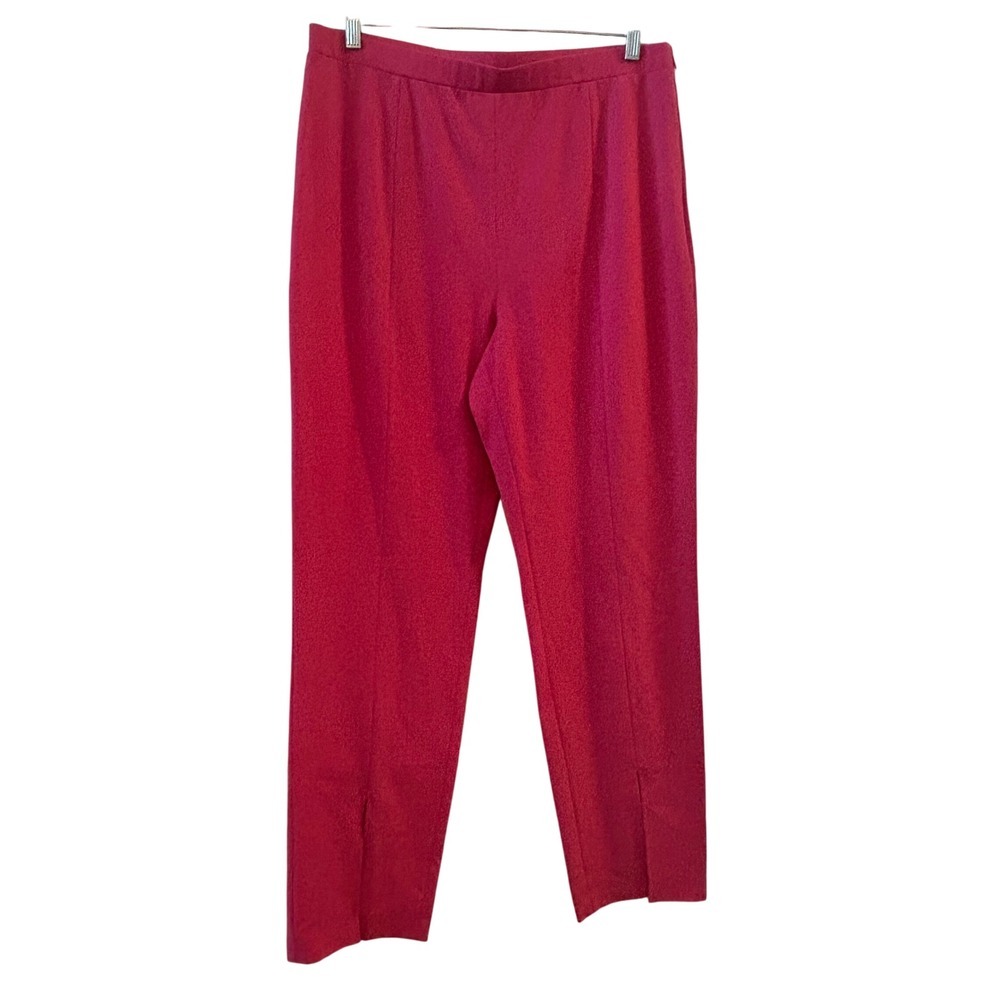 1 State Women's Pink Wide Leg Split Hem Pants Size 14